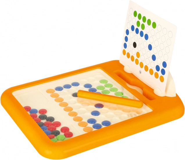 Magnetisk mosaiktavle til børn med magnetiske kugler, 24 × 18 cm, 40 kugler