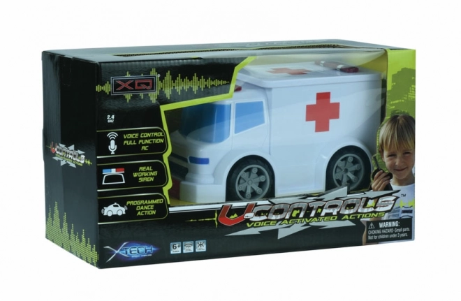 RC ambulance med stemmestyring 1:24