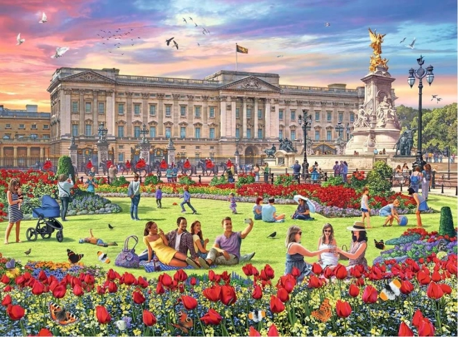 Ravensburger puslespil Kongelige boliger i Storbritannien 4x500 brikker