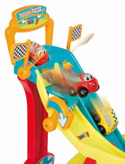 Smoby Vroom Planet megaspring bilbane til børn