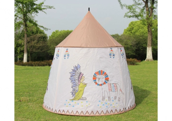 Indiansk telt til børn Beige 125 cm