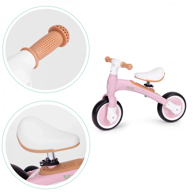 Balanceløbecykel med pedaler - træningshjul 3-i-1 ECOTOYS
