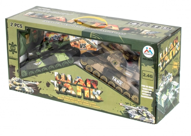 Sæt af RC T90 fjernstyrede kampvogne