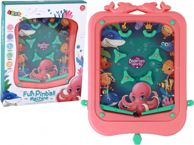 Arkade-spillet Mini Pinball med kugle Pink