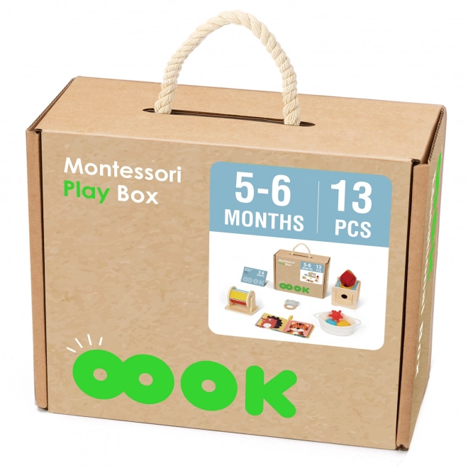 Tooky Toy stor montessori læringsboks 6i1
