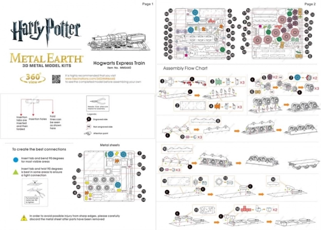 Metal Earth 3D puslespil Harry Potter: Hogwarts-ekspressen
