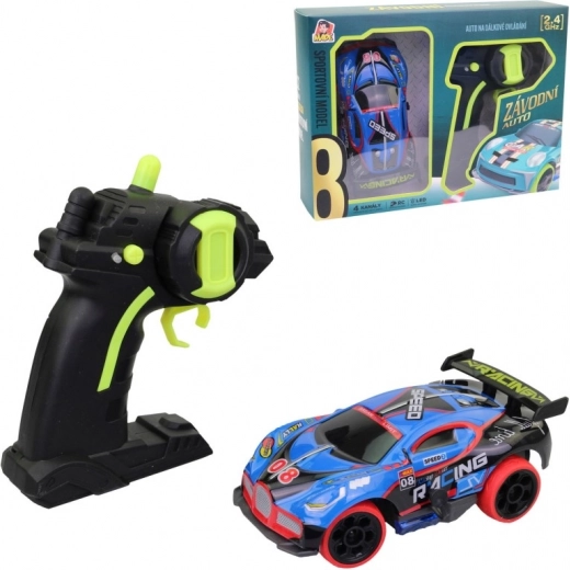 RC racerbil 2,4 GHz 1:32 med LED, 13 cm