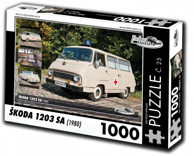Puslespil Retro-Biler Škoda 1203 SA 1000 brikker