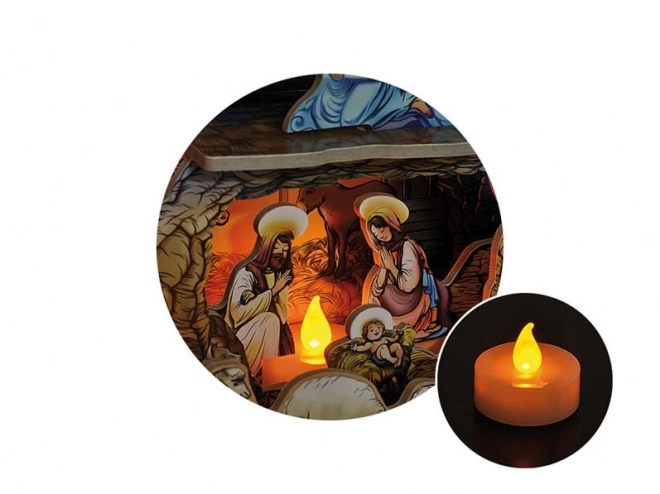 Udstanset Julekrybbe LUX med Figurer af Josef Lada