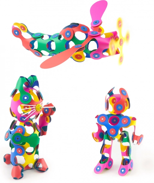 Magnetiske klodser Clixo Super Rainbow, 60 stykker