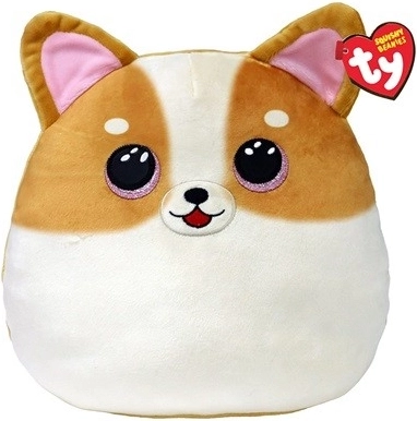 Plysset krammedyr TY Squishy hund 22 cm