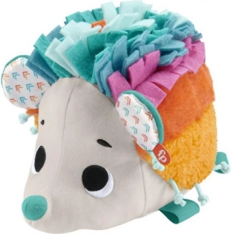Fisher-Price regnbue-pindsvin – sanseplysdyr til babyer