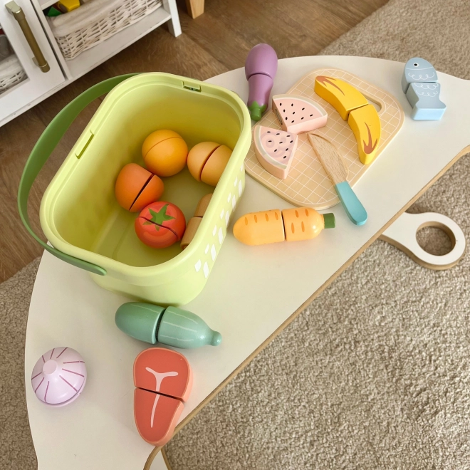Træsæt til madskæring Tooky Toy