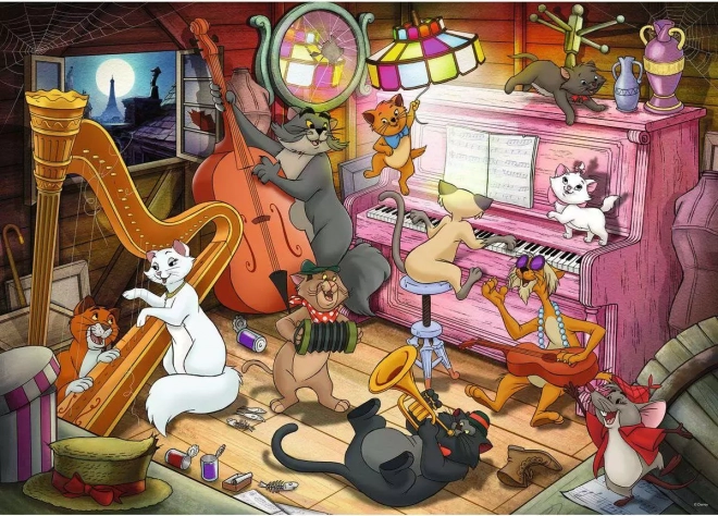 Ravensburger-puslespil Disney Aristocats 1000 brikker