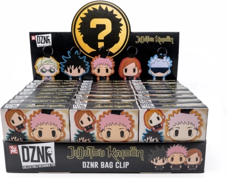 JUJUTSU KAISEN nøglering med clip – samlersæt 5 figurer (display 24 stk)
