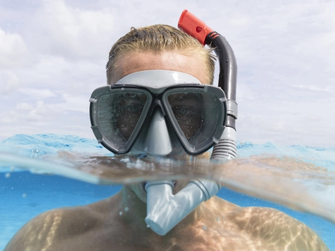 Maske og snorkel til dykning Bestway – Sort