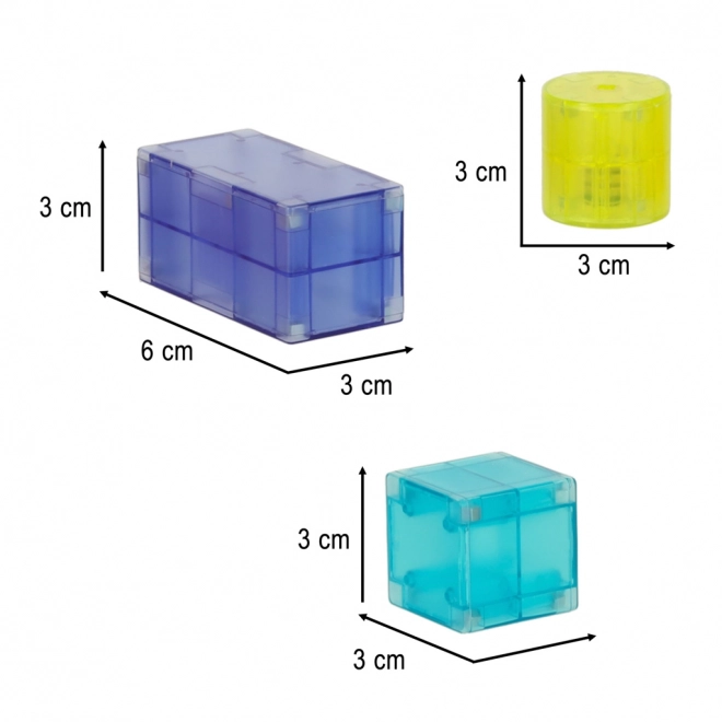 Lysende magnetiske blokke 32 el.