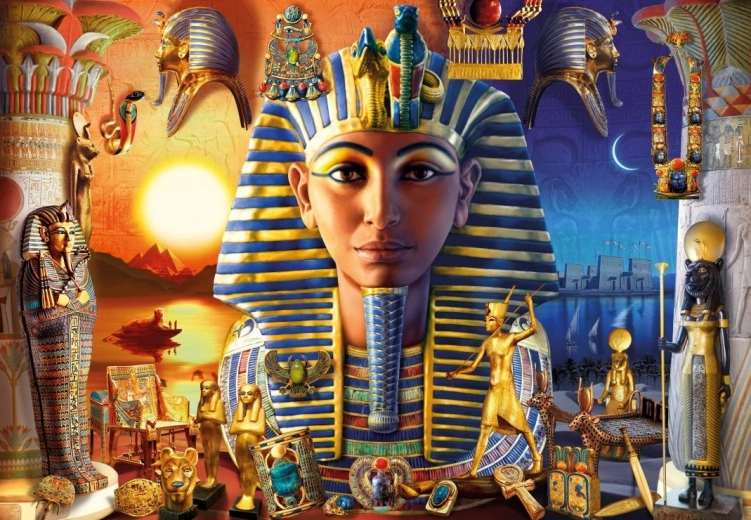 Puslespil Egyptiske skatte 1000 brikker BLUEBIRD