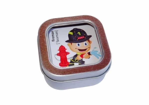 Pexeso Erhverv vandtætte 64 kort i metalboks 6x6x4cm