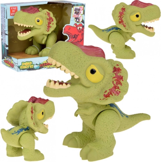 Dinosaurfigur dilophosaurus med bevægelige lemmer