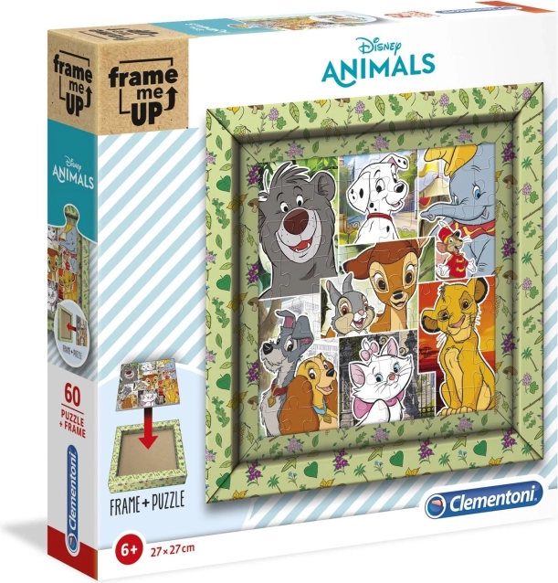 Clementoni puslespil Frame Me Up DISNEY 60 brikker med ramme
