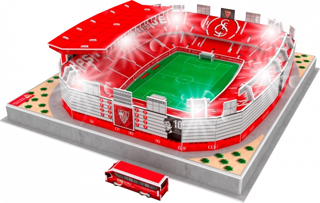 Lysende 3D-puslespil stadion Ramón Sánchez-Pizjuán - FC Sevilla