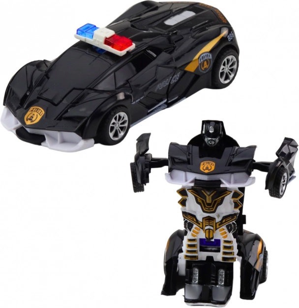 Auto robot 2i1 sportslig politibil