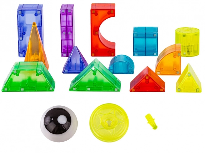 3D magnetiske blokke Lysende magnetiske blokke 64 stk ZA5240