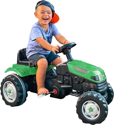 trådtraktor WOOPIE Farmer GoTrac med stille hjul
