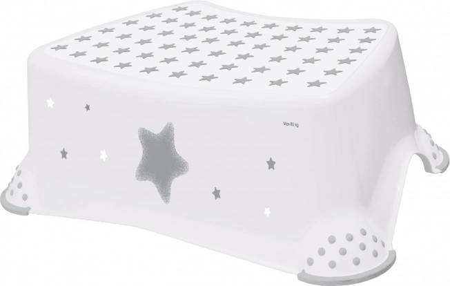 Trin til toilet/vask "Stars", Kosmisk hvid