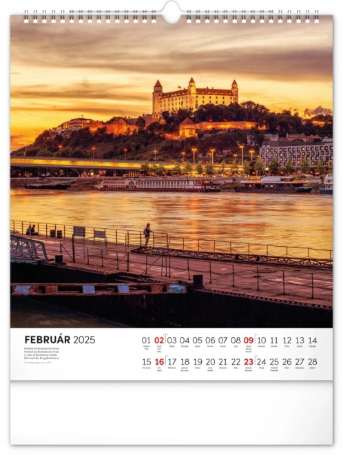 NOTIQUE Vægkalender Smukke Slovakiet 2025, 30 x 34 cm