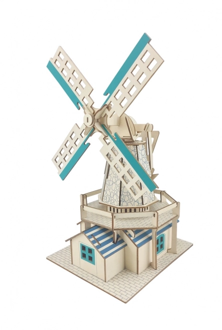 Træ 3D puslespil Hollandsk vindmølle