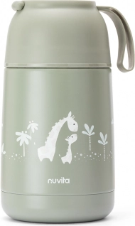 Termoflaske med silikonehank 620 ml, Sage Green