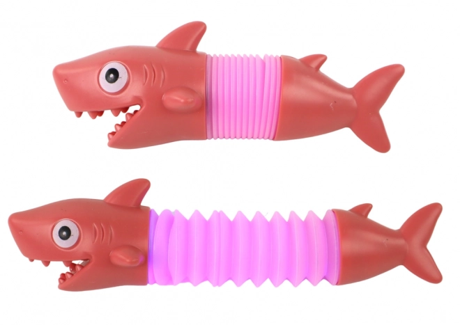 Stretch Shark Anti-stress Lysende Pop Tube LED