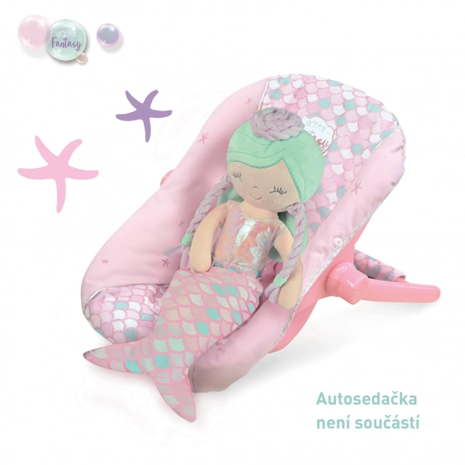 DeCuevas 20041 Plysbamse dukke 2i1 OCEAN FANTASY - 36 cm med vugge