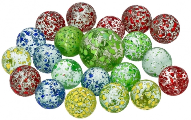 Glasskugler Marbles 21 stk - Marmor kugler