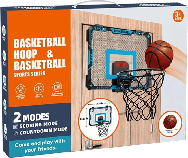 Basketkurv med bold og pumpe