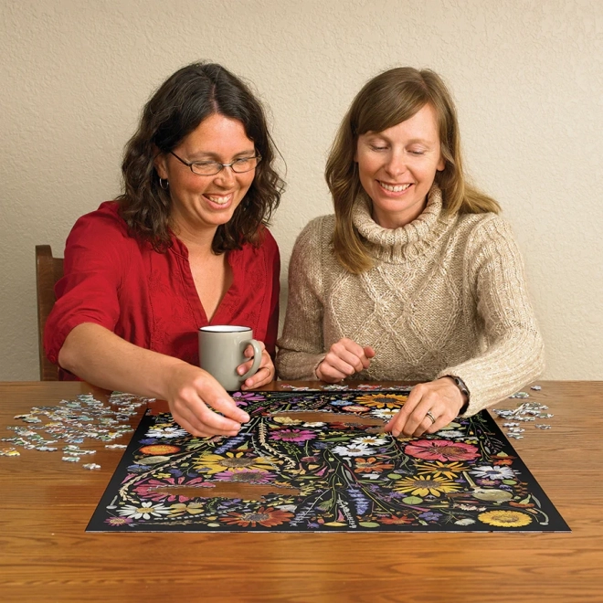 Cobble Hill Puslespil Pressede Blomster: Lykke 1000 Brikker