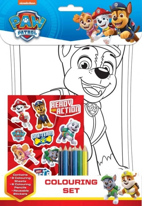 NICKELODEON Farvesæt PAW PATROL