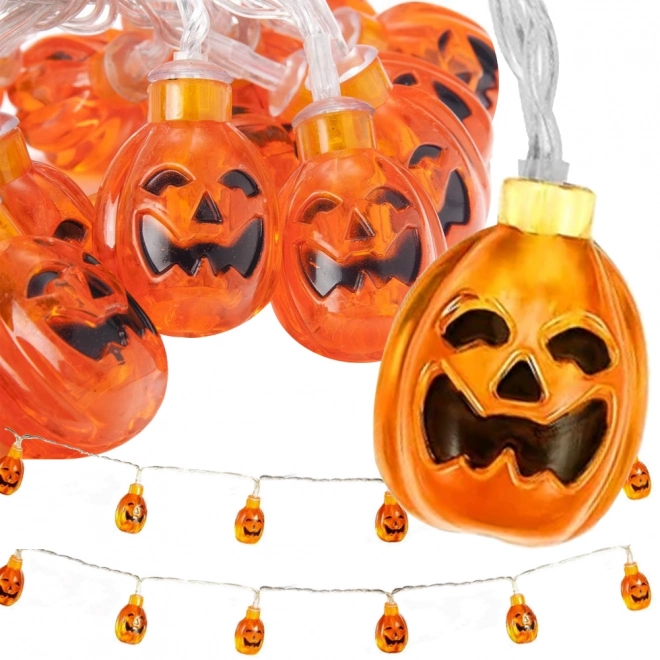 Hængende LED græskarguirlande til Halloween