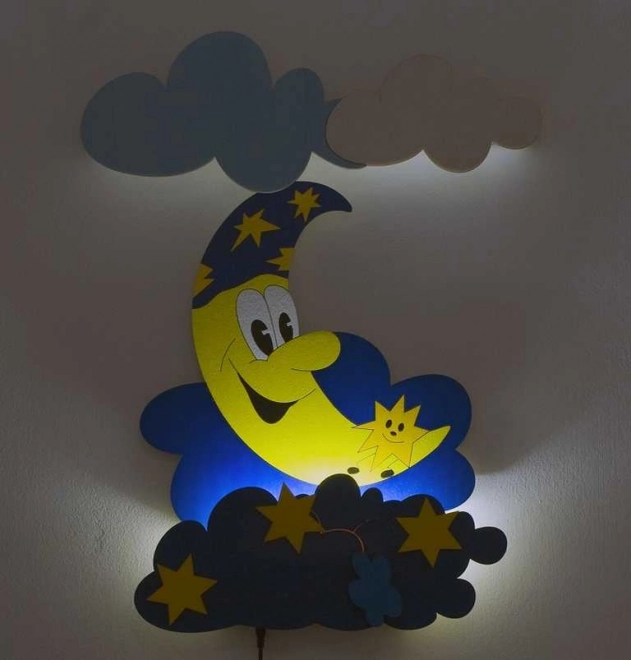 børne LED væglampe måne DoDo