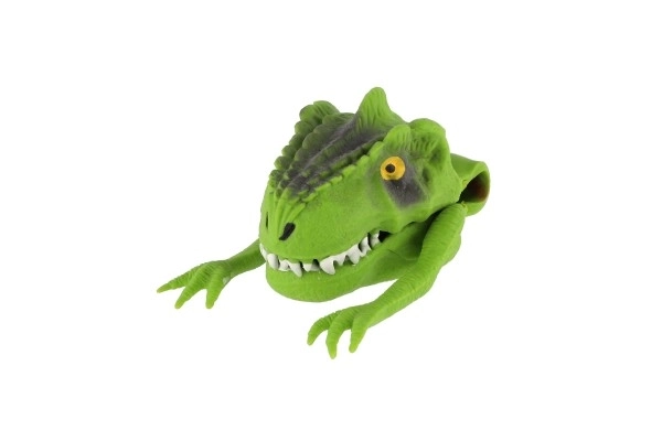Dino-dukke til fingeren 6x8cm silikone 3 farver