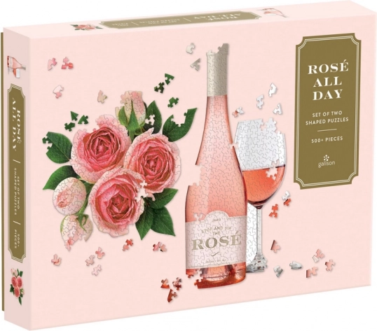 Galison puslespil 2-i-1 Rose hele dagen 500 brikker