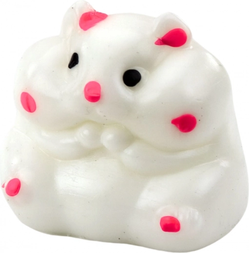 Sød hamster med lyserøde detaljer