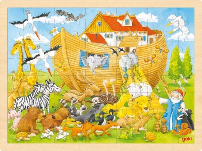 Goki træpuslespil Noas ark 96 brikker