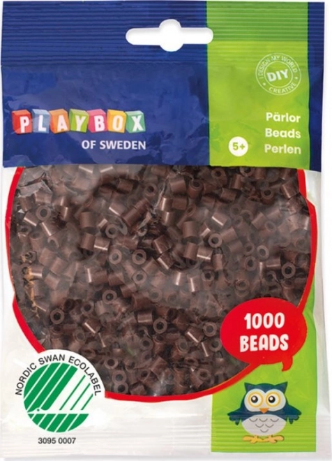 PLAYBOX Strygeperler - brune 1000 stk.