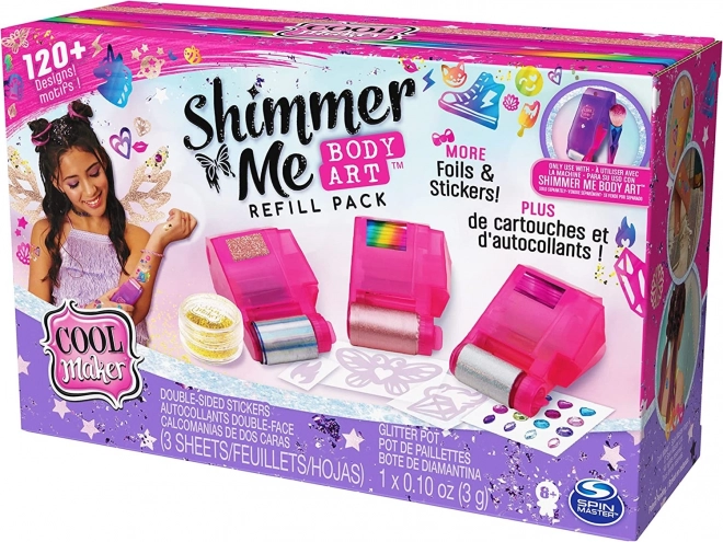 Refillpakke til tatoveringer Cool Maker Shimmer Me