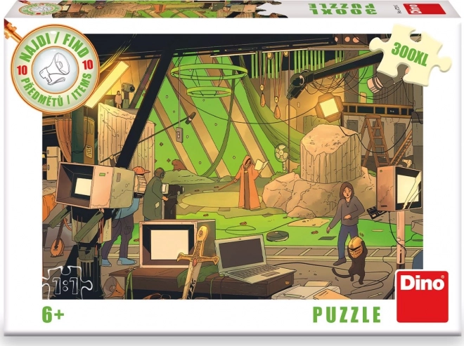 DINO Puzzle Find 10 genstande: Film XL 300 brikker
