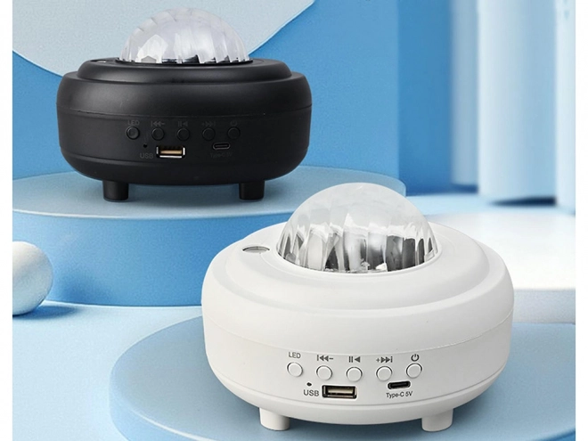 Natlysprojektor aurora med bluetooth-højttaler