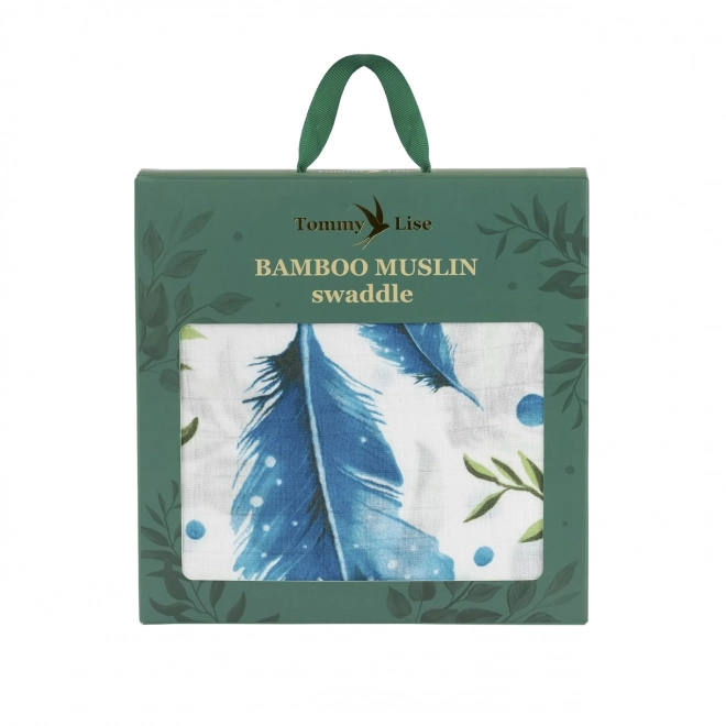 Tommy Lise Bambus Musselinvåge Herbs & Plumes 120x120 cm
